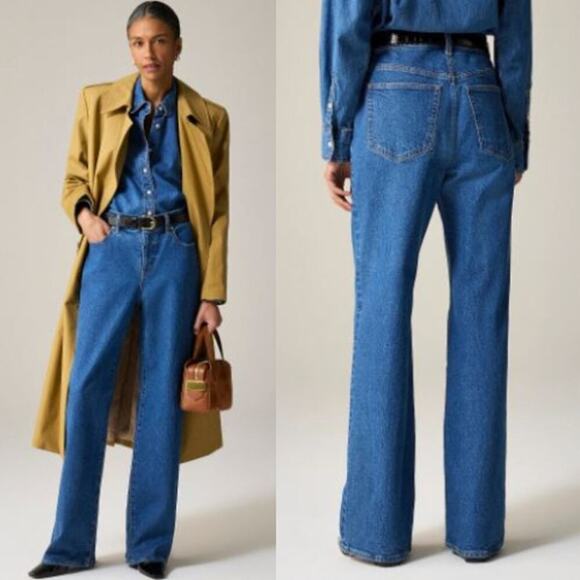 JCrew Denim - JCrew Womens Lower-Rise Full-Length Slim-Wide Jean CH991 Elaine Wash Sz 30 NWOT